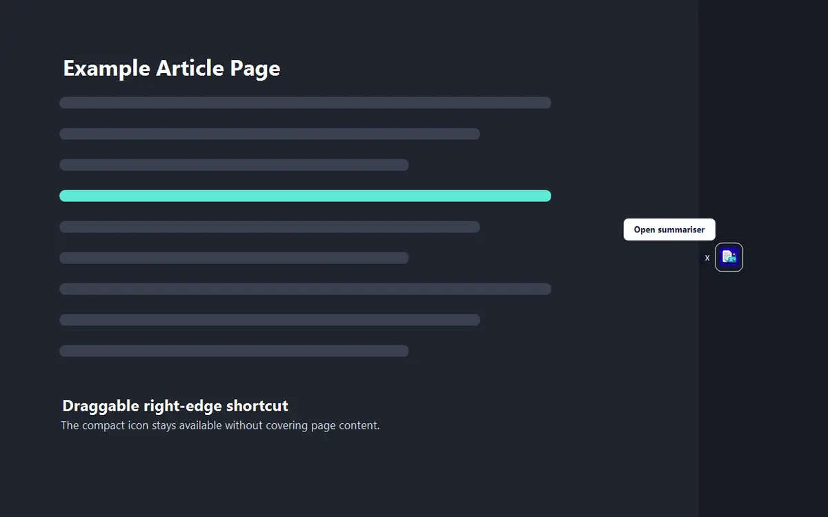AI Summariser Chrome Extension screenshot 5